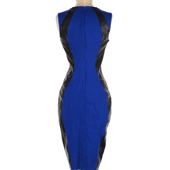 Beautiful Color Block Fitted Sleeveless Cocktail Dress - Picture 2 of 2